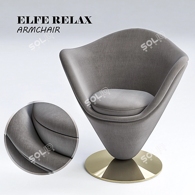 Elfe Relax Armchair: Ultimate Comfort and Style 3D model image 1
