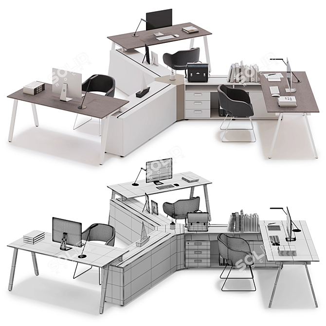 LAS 5th Element v19: Ultimate Office Workspace 3D model image 2