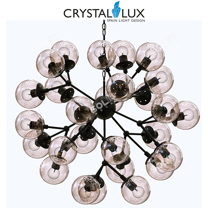 Medea SP30 - Spanish Elegance Crystal Chandelier 3D model image 1