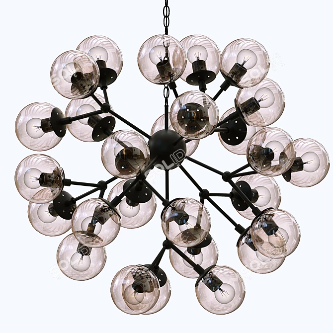 Medea SP30 - Spanish Elegance Crystal Chandelier 3D model image 2