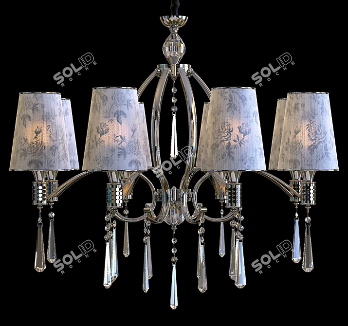 Spanish Elegance: Joy SP8 Chandelier 3D model image 2