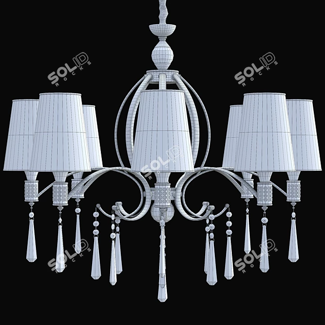 Spanish Elegance: Joy SP8 Chandelier 3D model image 3