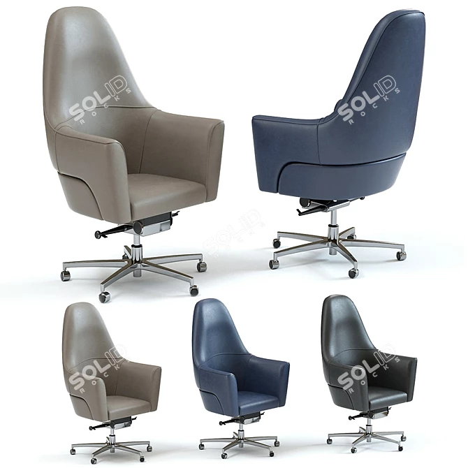 Smania Magnum Swivel Chair: Stylish and Versatile 3D model image 1