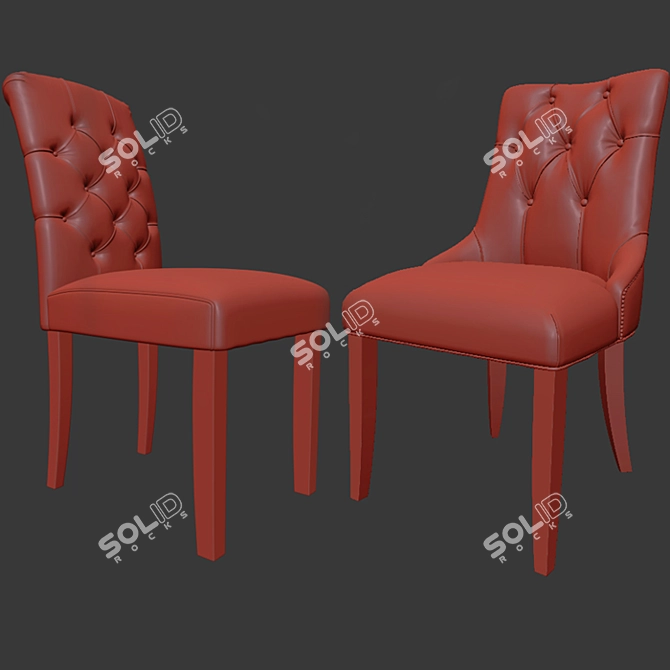 Elegant Preston Chair Set: Stylish and Comfortable 3D model image 3