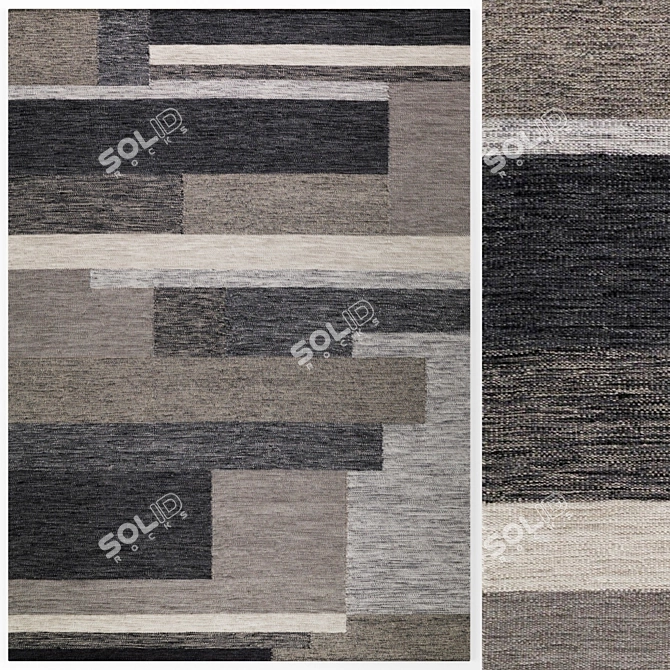 Kateha Acres Rug - 1700x2400mm 3D model image 1