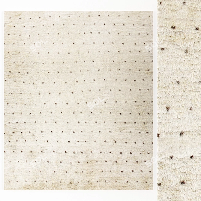 Jan Kath Dots Rug, 1500mm x 1800mm 3D model image 1