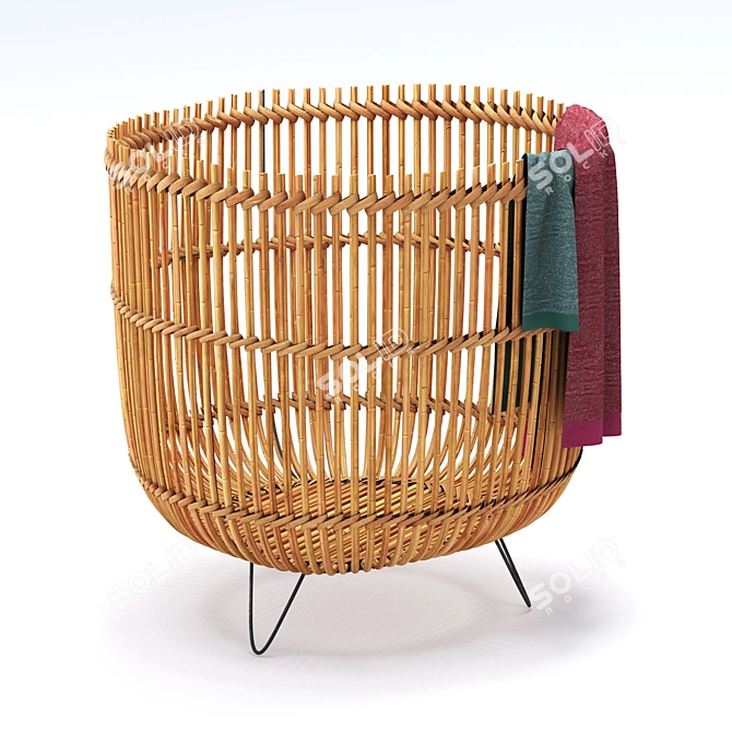 Stylish Palos Basket for Chic Home Decor 3D model image 2