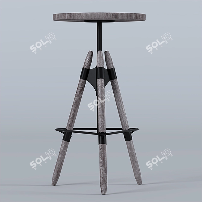 Title: Sleek Bar Chair | Modern Design 3D model image 1
