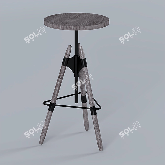 Title: Sleek Bar Chair | Modern Design 3D model image 2
