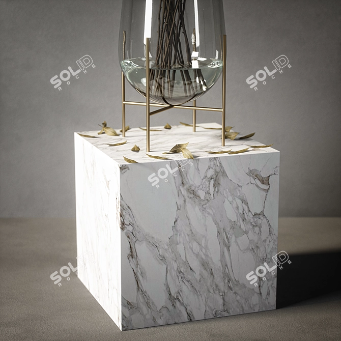 Menu Echasse Vase 02: Modern Glass Decor 3D model image 5