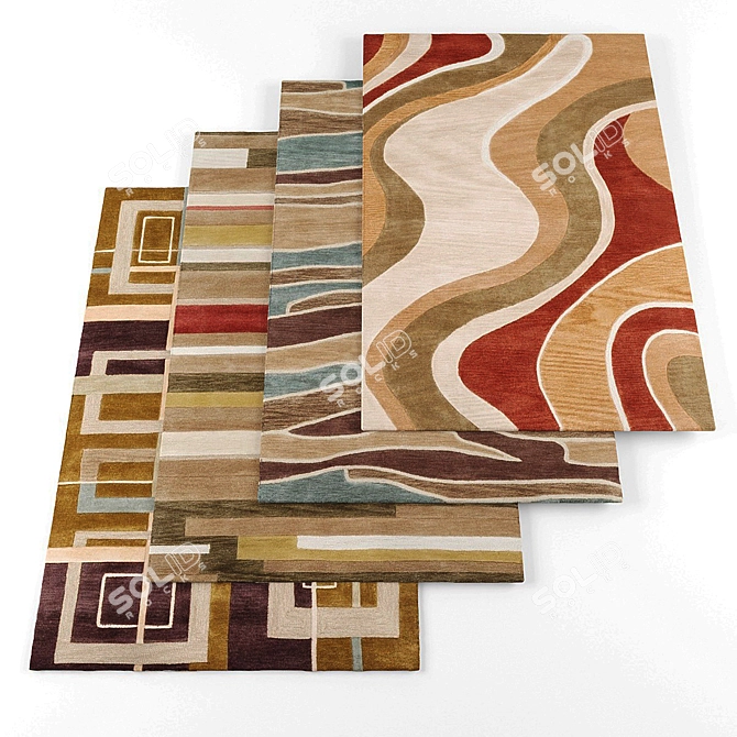 Luxe Loloi Rugs Collection 3D model image 1