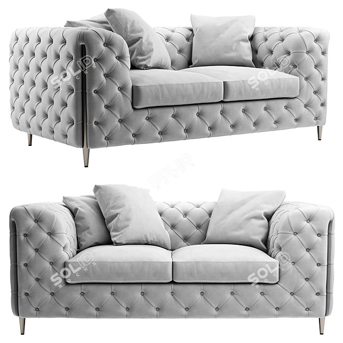 Sophisticated Moore 2-Seater Sofa 3D model image 1