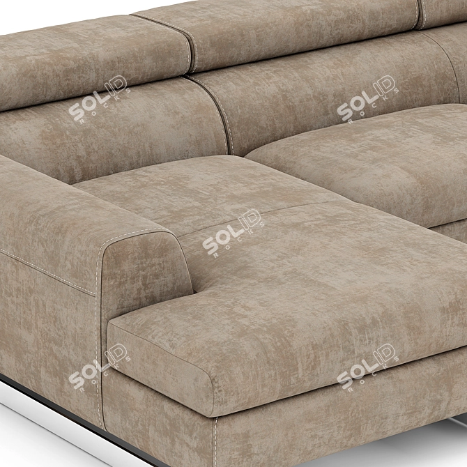 Luxury Italian Bellevue Sofa 3D model image 2