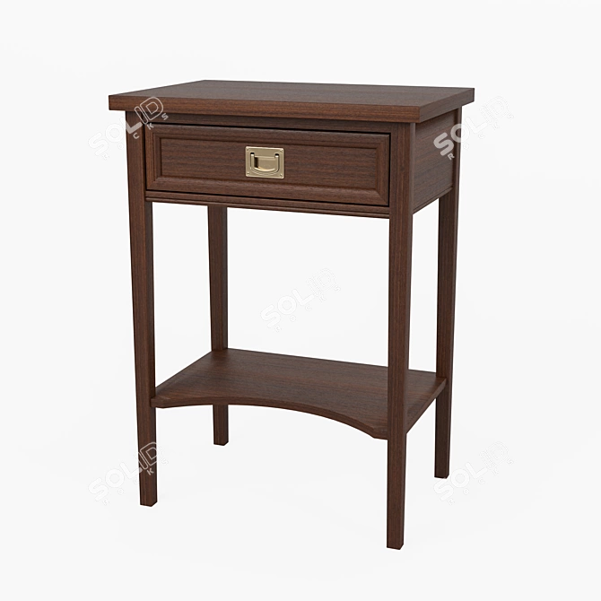 DANTONE HOME Oxford Nightstand: Stylish and Functional 3D model image 1