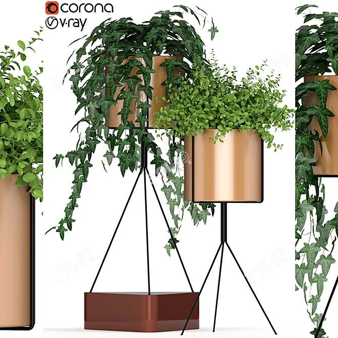 Botanical Delights  Lush Greenery 190 3D model image 1