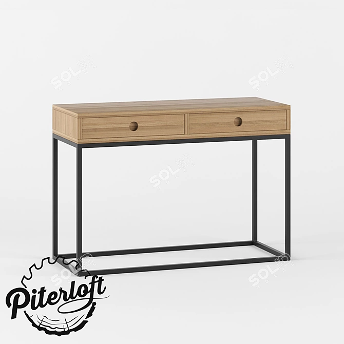 Urban Loft Console Table 3D model image 1