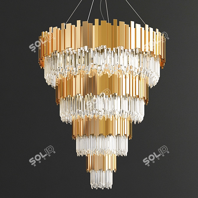 Luxurious Empire Chandelier Collection 3D model image 3