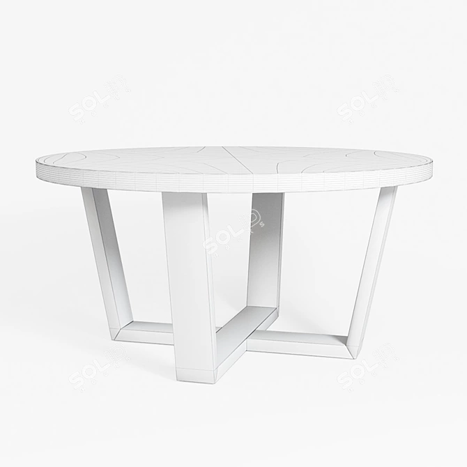 Antoccino Round Dining Table 3D model image 2