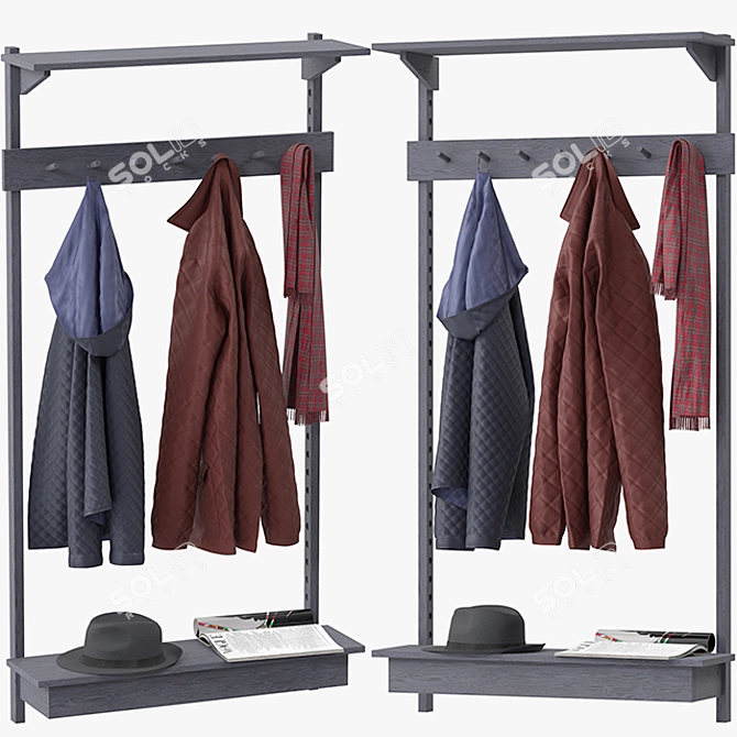 Elevate your space: Unit Coat Rack 3D model image 1