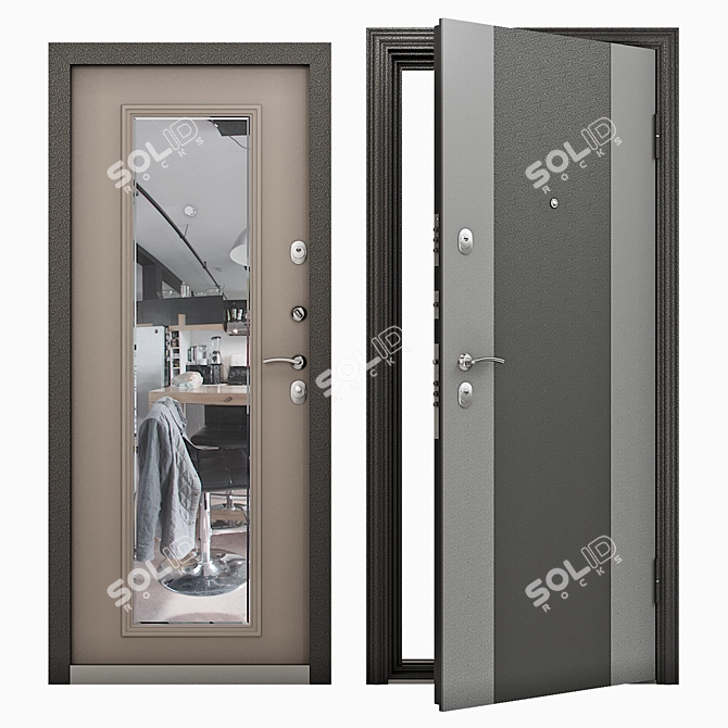 Torex Delta-100 Entrance Door: Reliable & Stylish 3D model image 1