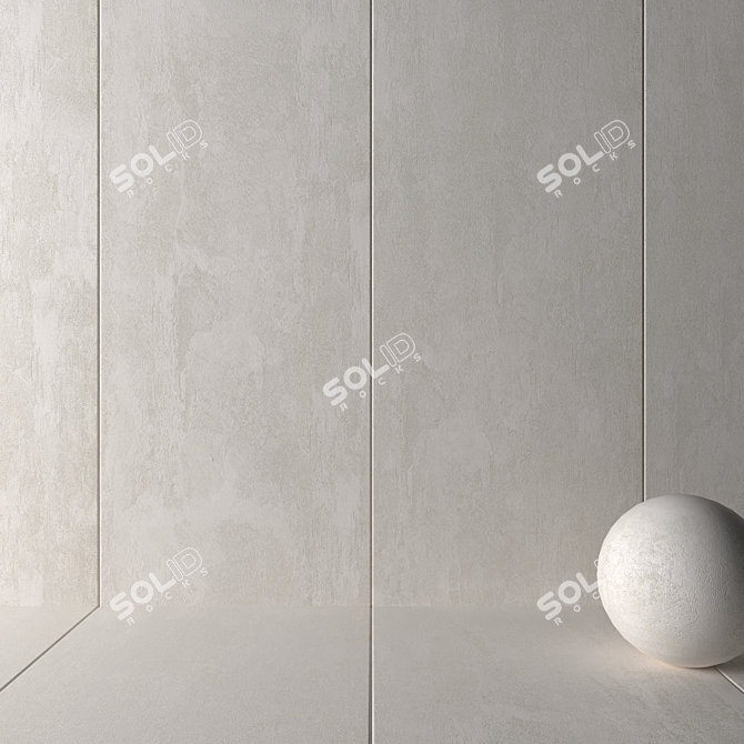 HD Multi-Texture Wall Tiles 3D model image 2