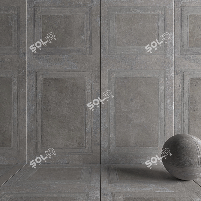 HD Multi-Texture Wall Tiles 3D model image 3