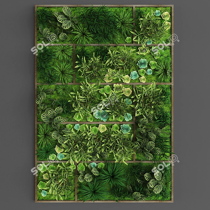 Space-Saving Vertical Gardening Solution 3D model image 1