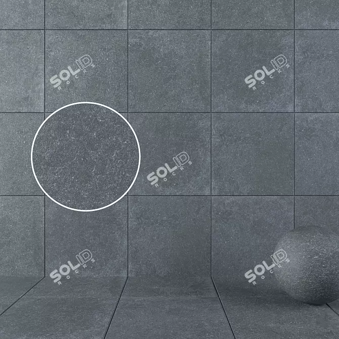 HD Multi-Texture Wall Tiles 3D model image 1