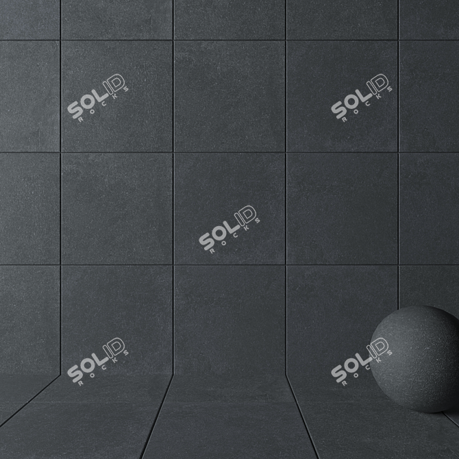 HD Multi-Texture Wall Tiles 3D model image 2