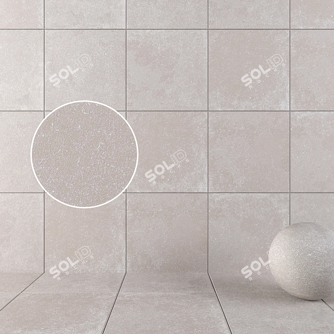 HD Multi-texture Wall & Floor Tiles 3D model image 1