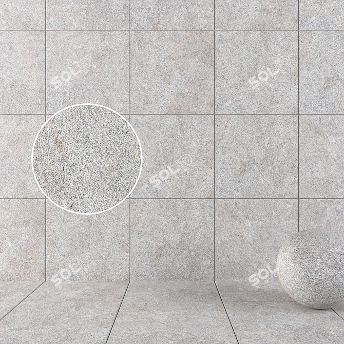 HD Multitexture Wall & Floor Tiles 3D model image 1