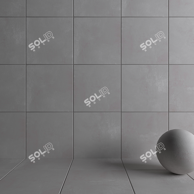 HD Multi-Texture Wall Tiles 3D model image 3