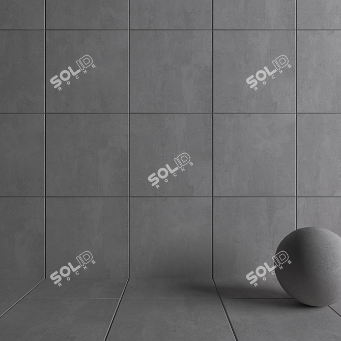 HD Multi-Texture Wall Tiles 3D model image 3