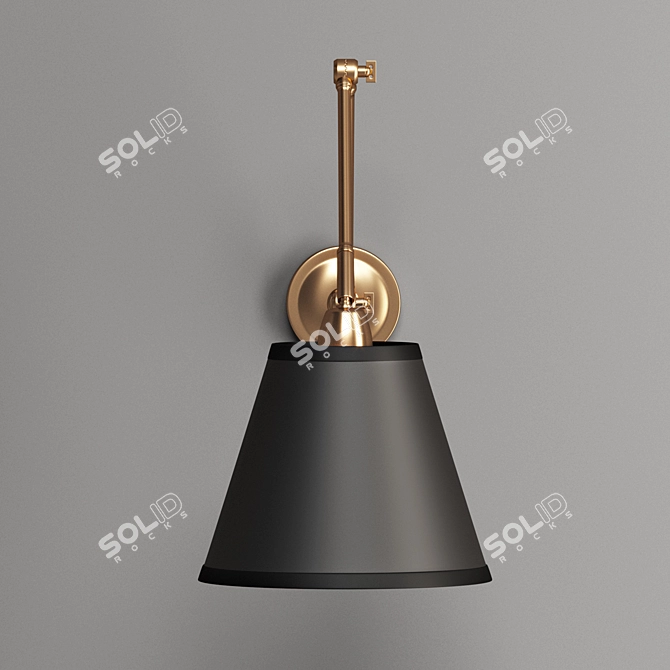 Versatile Vintage Wall Lamp 3D model image 4