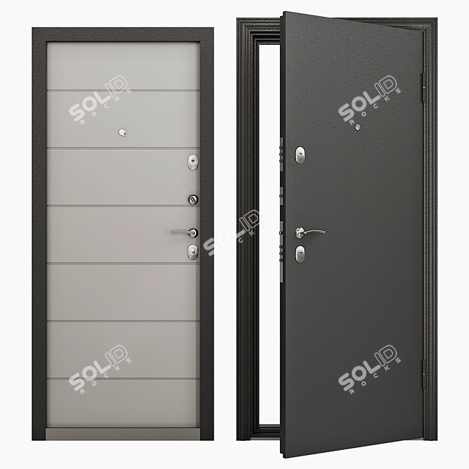 Torex Delta-100 D22 Entrance Door: Reliable Quality & Security 3D model image 1