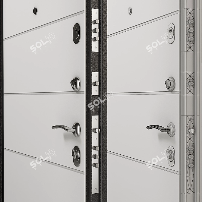 Torex Delta-100 D22 Entrance Door: Reliable Quality & Security 3D model image 2