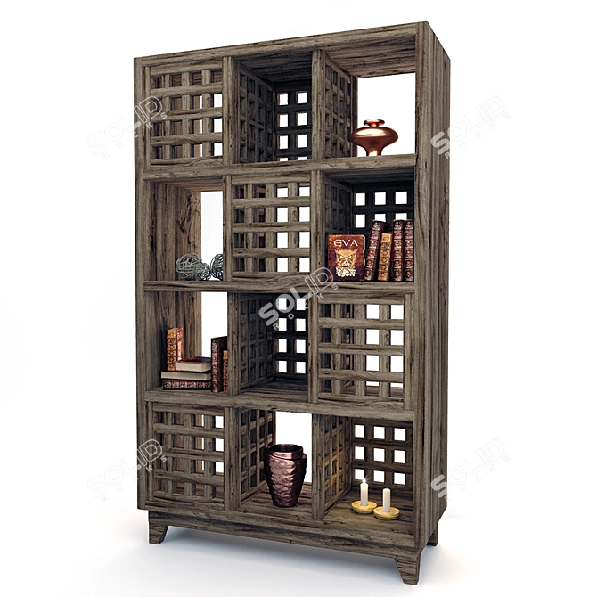 Collins Etagere: Sleek Modern Bookcase by Jim Parsons 3D model image 2