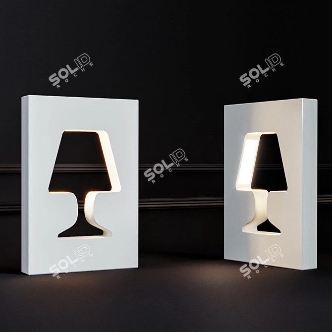 Modern Illumination: OUTLIGHT Table Lamp 3D model image 1