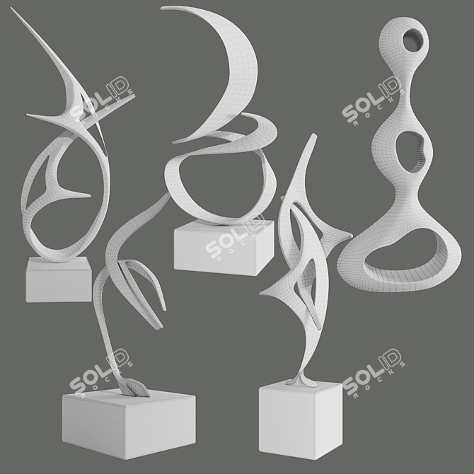 Bronze Sculptures Set: Tom Bennett & Charles Westgarth 3D model image 2