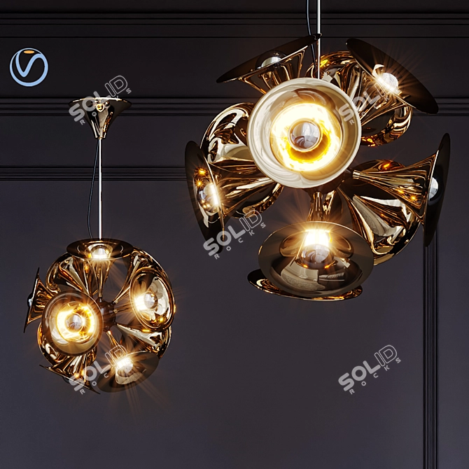 Botti Pendant Lamp: Elegant Illumination 3D model image 1