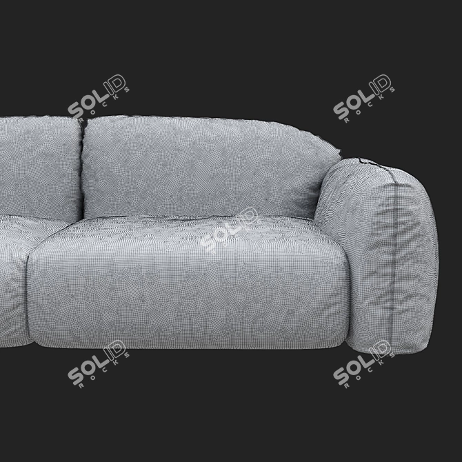 Elegant BUSNELLI Piumotto Sofa 3D model image 3