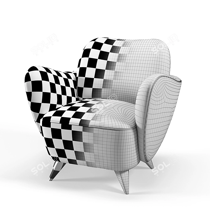 Cozy Swivel Barrel Chair 3D model image 3