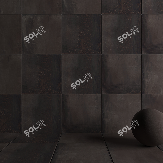 HD Multi-Texture Wall Tiles 3D model image 3