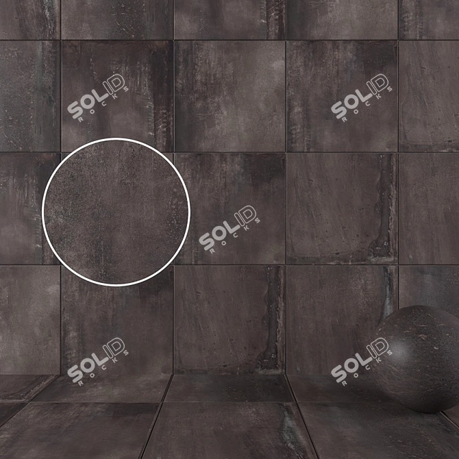 HD Multi-Texture Wall Tiles 3D model image 1