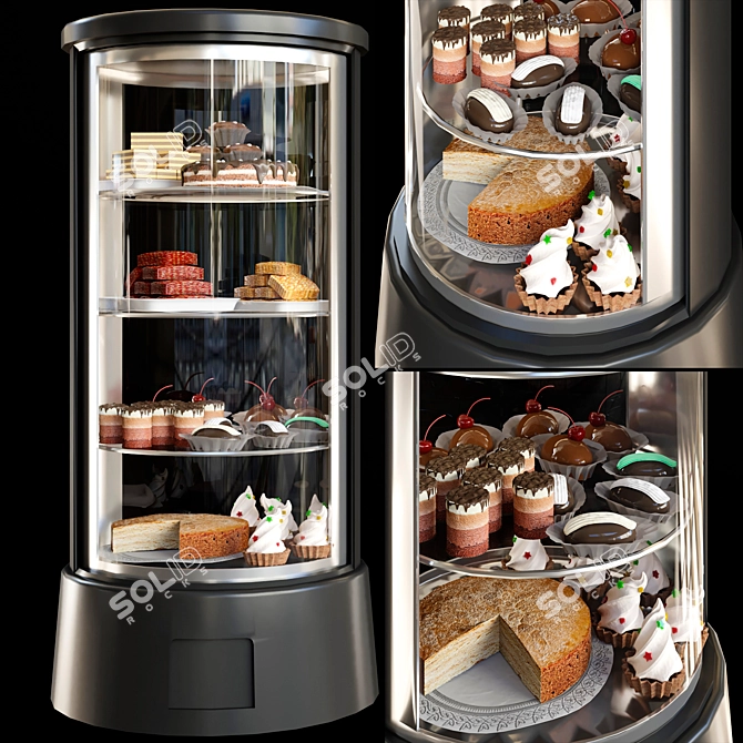 Title: Sweet Indulgence Fridge 3D model image 1