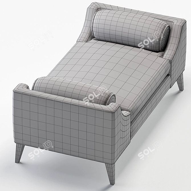 Elegant Grace Bench: Stylish, Versatile & Modern 3D model image 3