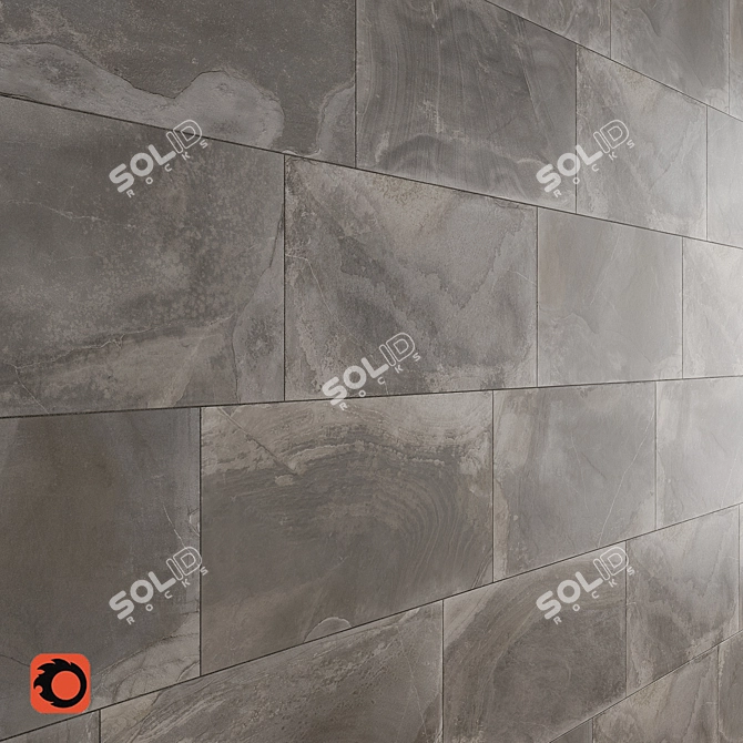 Elegant Slate Wall Tiles 3D model image 1