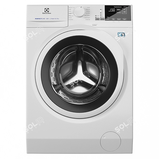 Electrolux PerfectCare 600: High-Quality Washing Machine 3D model image 1