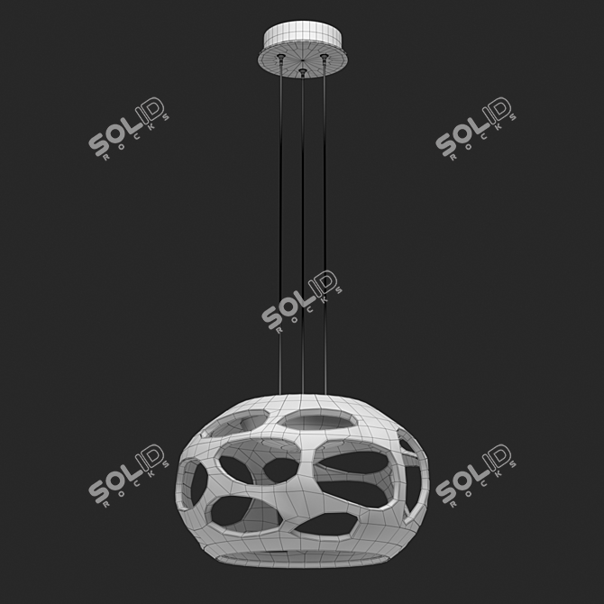 Organica 5141OM Chandelier: Elegant Lighting Solution 3D model image 2