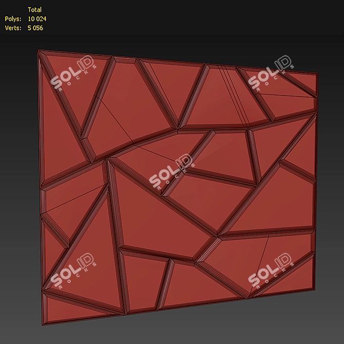 Modern Panel 03: Sleek Design 3D model image 2